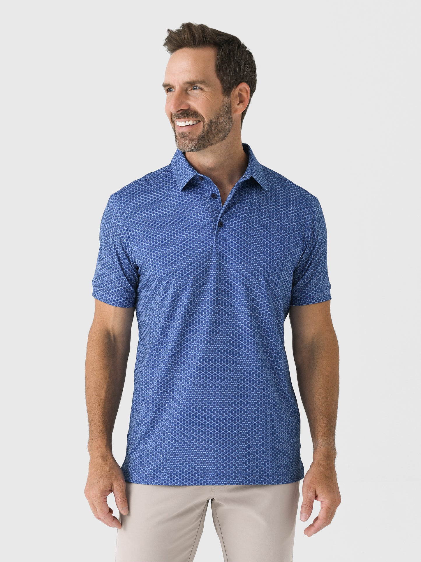 Mizzen+Main Men's Trim Versa Polo - Saint Bernard