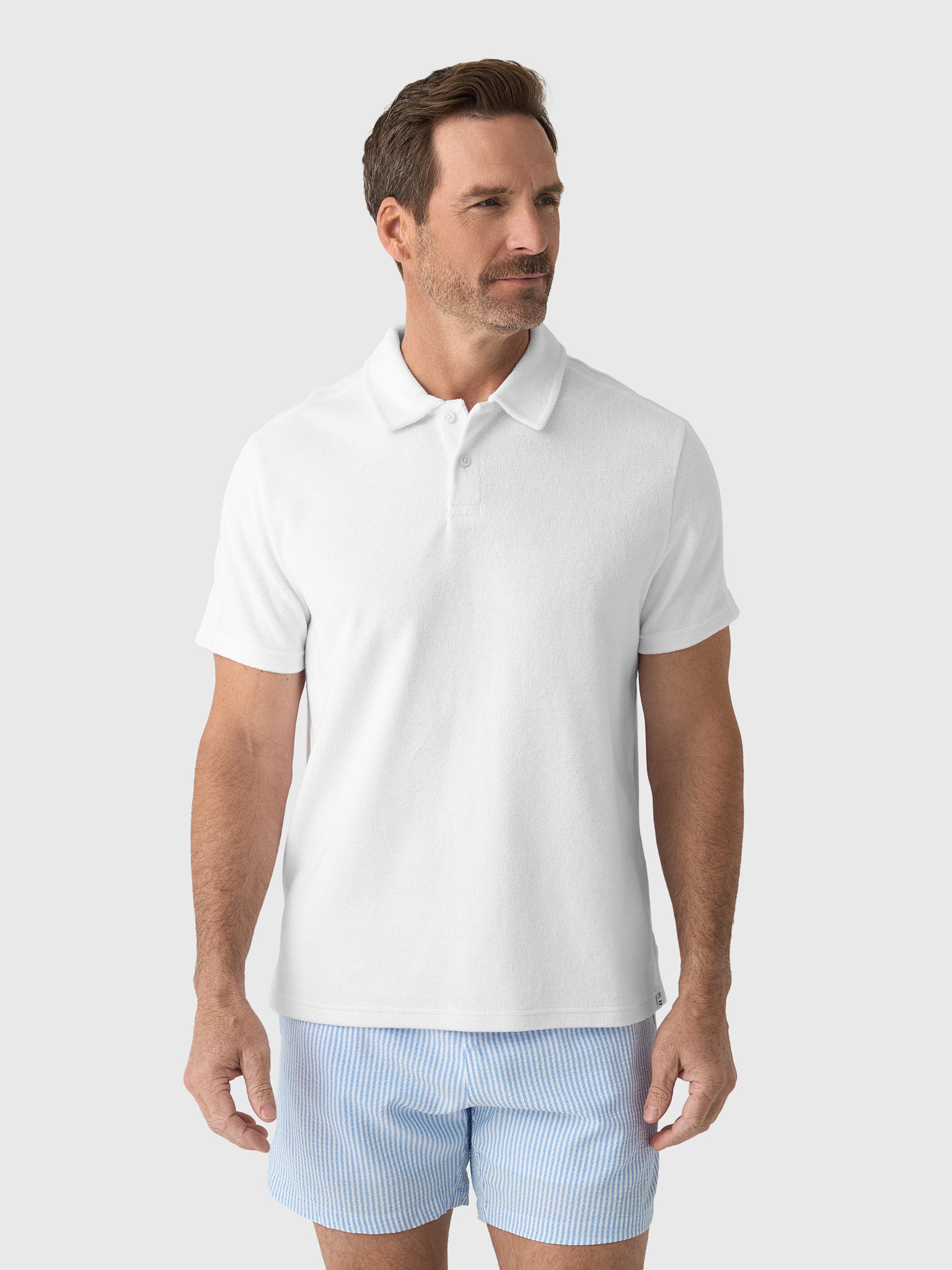 Fair Harbor Men's The Ravello Terry Polo - Saint Bernard