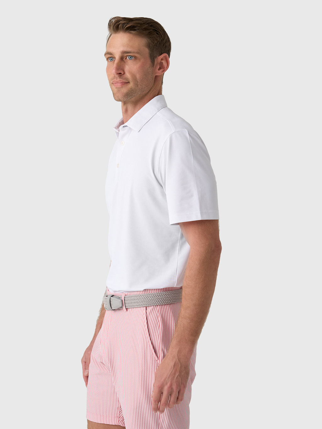 Mizzen+Main Men's Trim Harper Polo - Saint Bernard