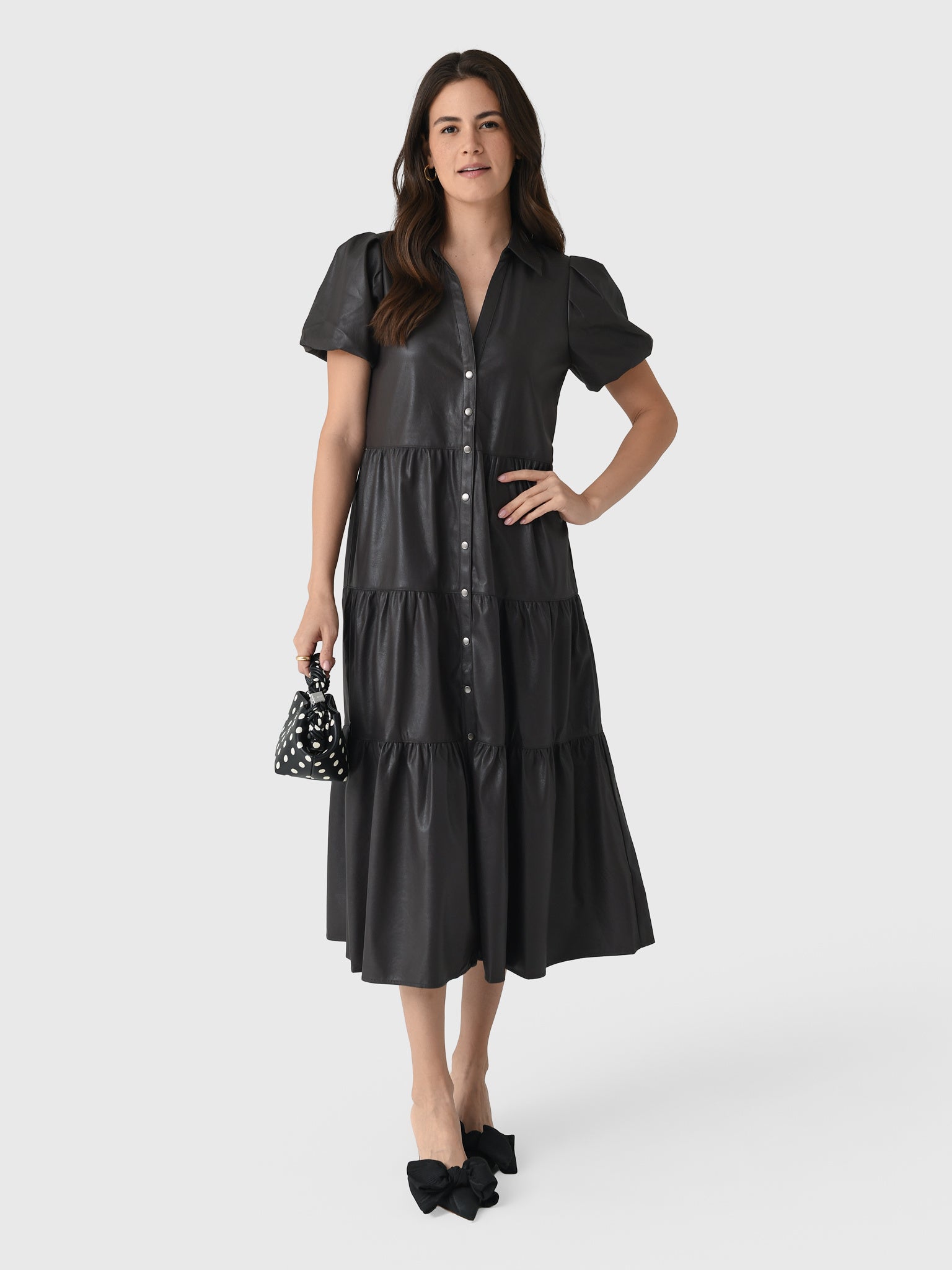 FORMA ロンT 11747391 ポーガーズ gwdh KIOSQUE CC Brochu Walker Women's The Havana Vegan Leather Dress – Saint Bernard