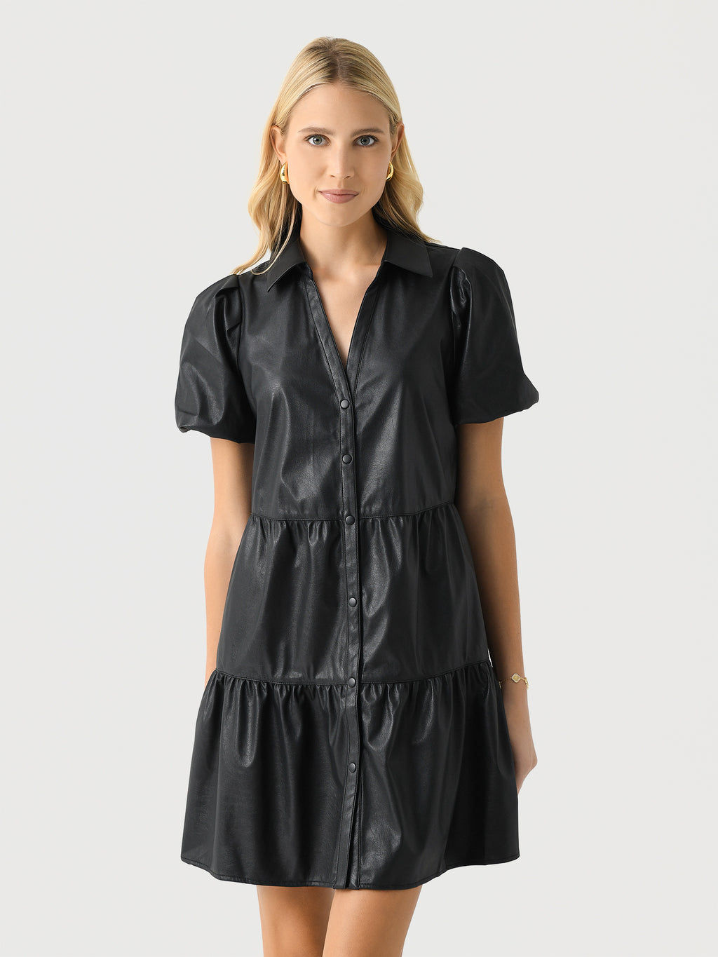 Brochu Walker Women's The Havana Vegan Leather Mini Dress - Saint Bernard