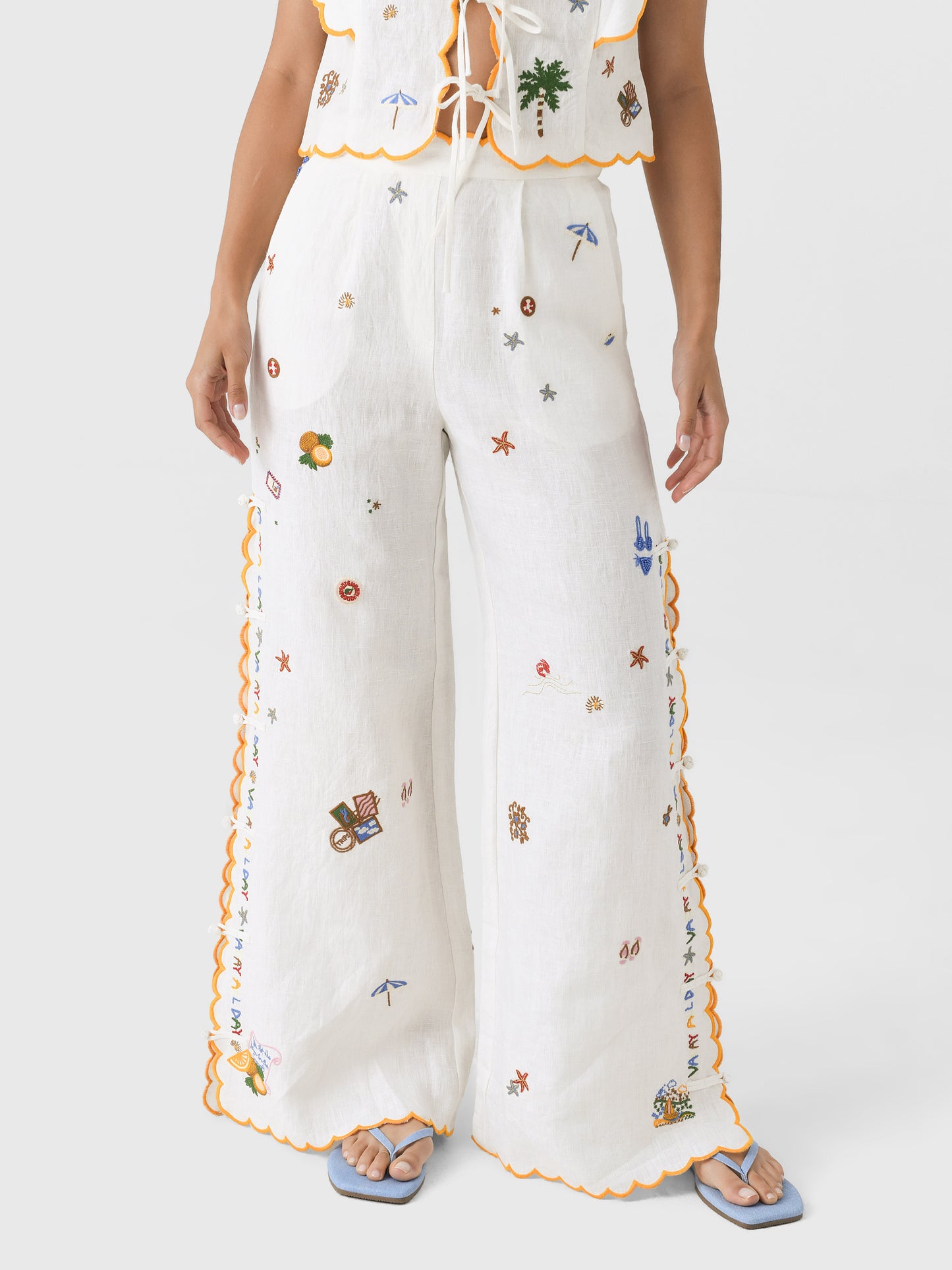 Antipodean Women's Vacay All Day Scallop Edge Pant - Saint Bernard