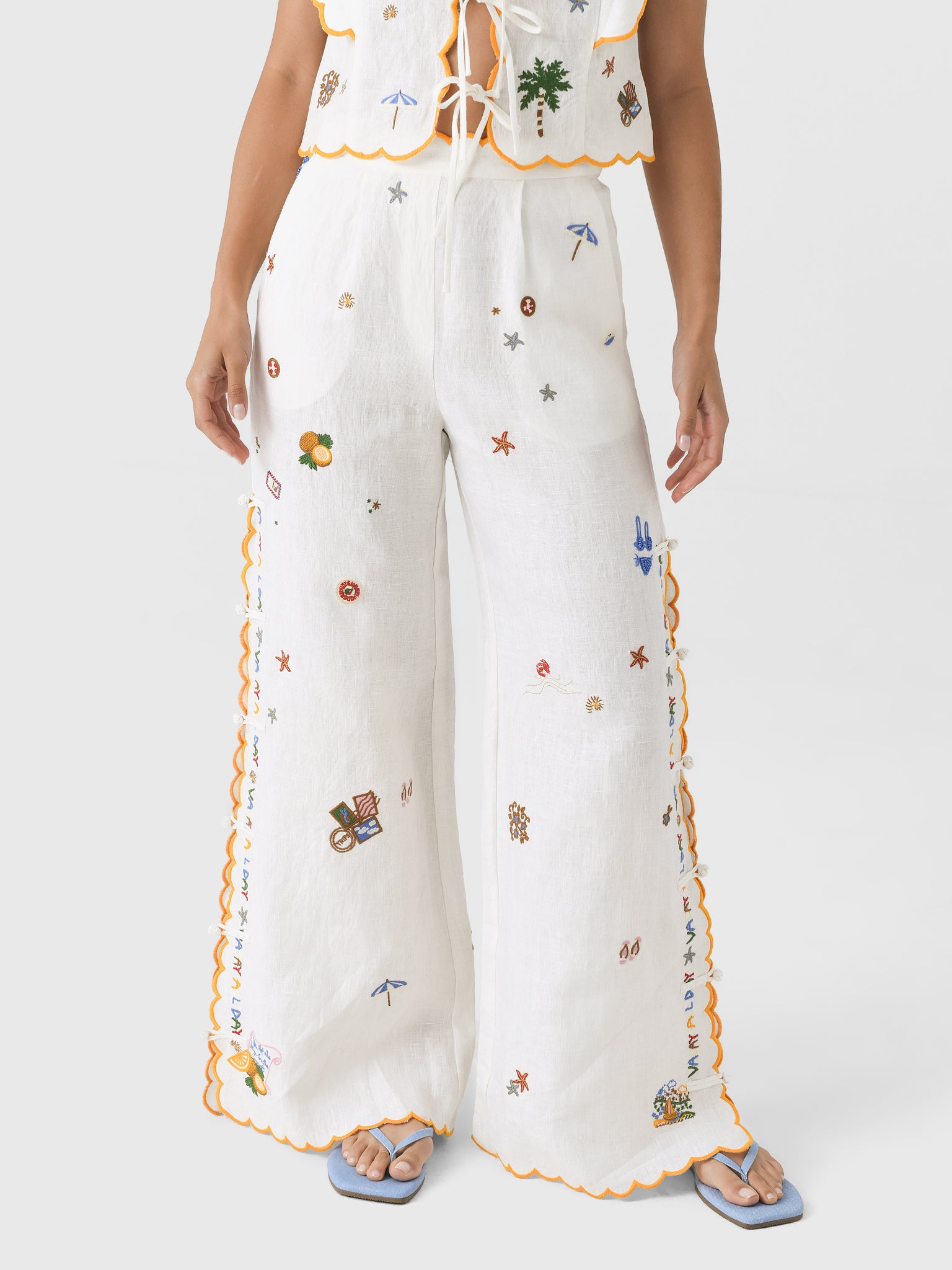 Antipodean Women's Vacay All Day Scallop Edge Pant - Saint Bernard