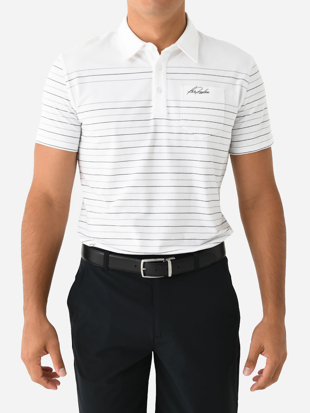 Super Mex Men's Signature Series Thin Stripe Polo - Saint Bernard