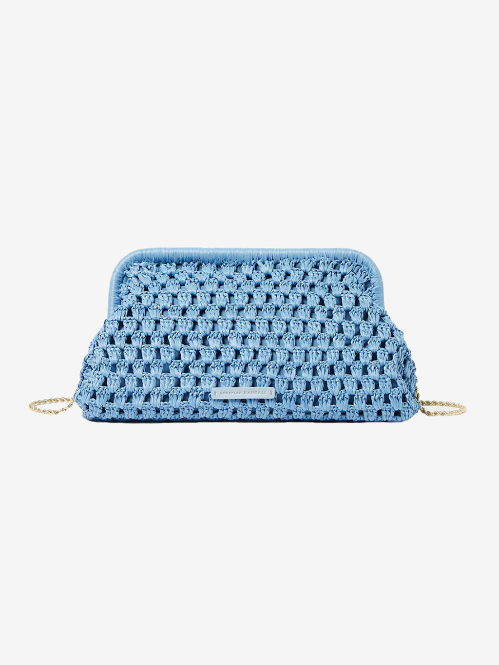 Loeffler Randall Trudie Crochet Frame Clutch - Saint Bernard