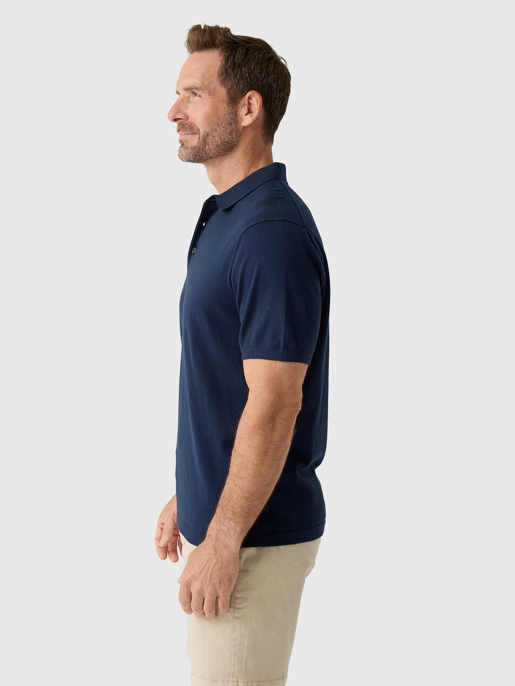 Mizzen+Main Men's Trim Ashe Sweater Polo - Saint Bernard