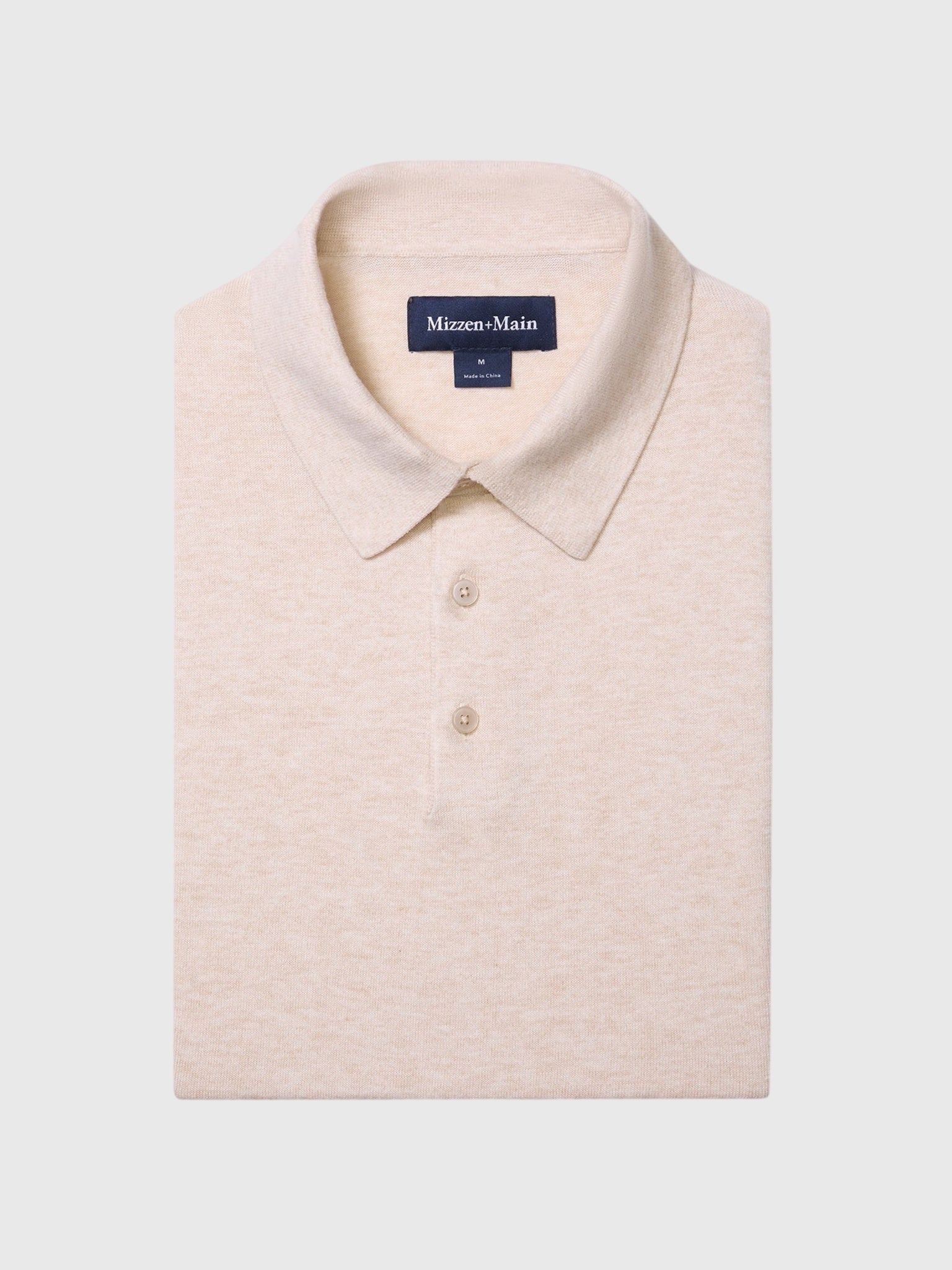 Mizzen+Main Men's Ashe Sweater Polo - Saint Bernard