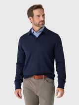 Mizzen+Main Men's Heritage Polo Sweater - Saint Bernard