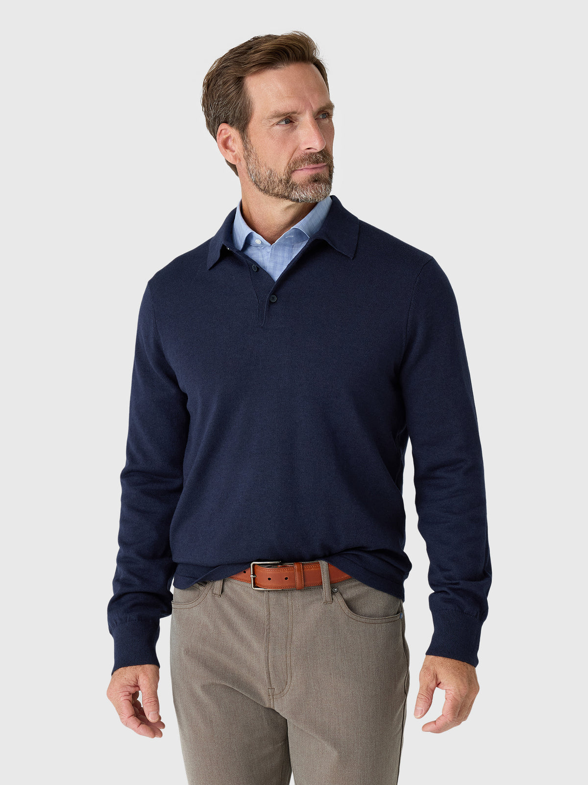 Mizzen+Main Men's Heritage Polo Sweater - Saint Bernard
