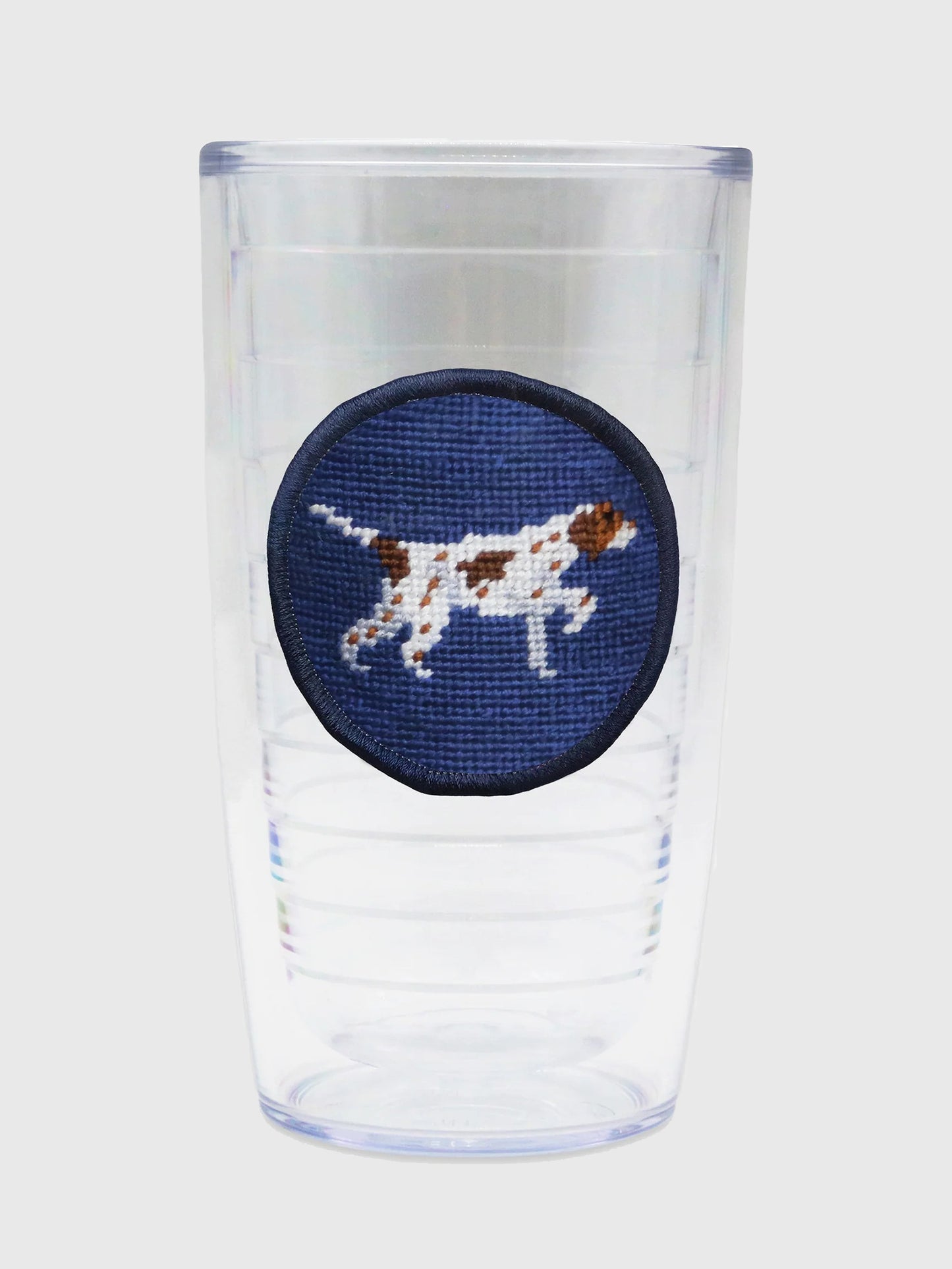 Smathers + Branson Southern Sportsman Needlepoint Tumbler - Saint Bernard