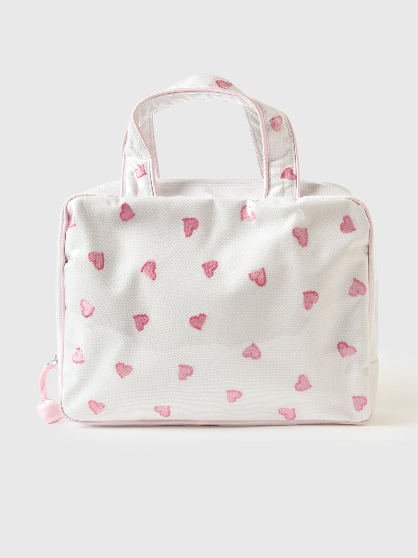 Lenora Hearts Double Handle Cosmetic Bag - Saint Bernard