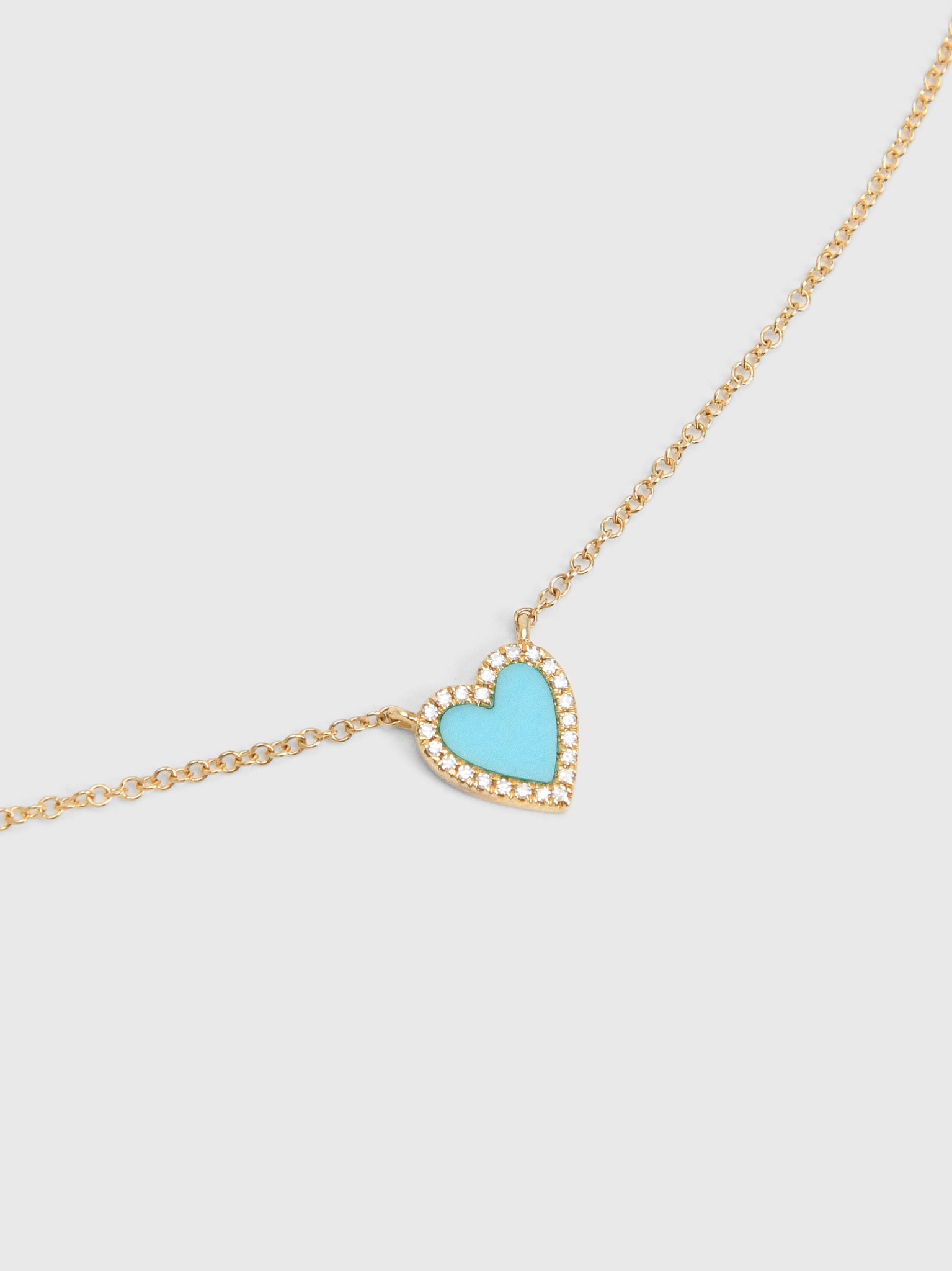 Francie B. Turquoise Heart Necklace - Saint Bernard