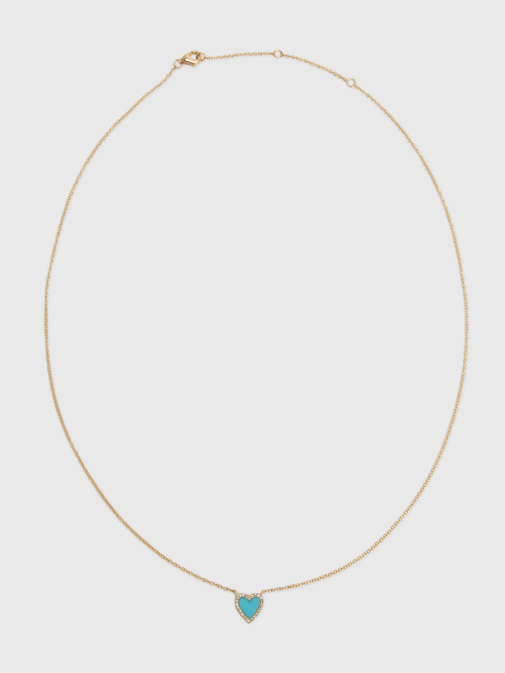 Francie B. Turquoise Heart Necklace - Saint Bernard