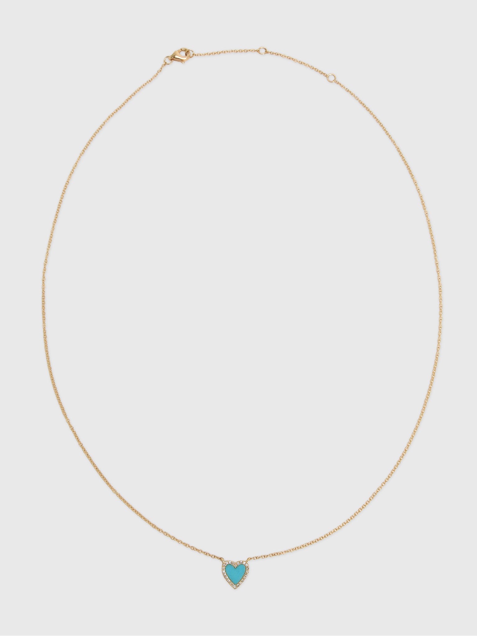 Francie B. Turquoise Heart Necklace - Saint Bernard