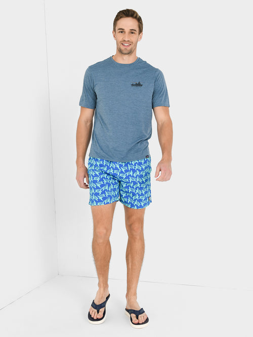 Tom + Teddy Men's Turtle Swim Trunk
