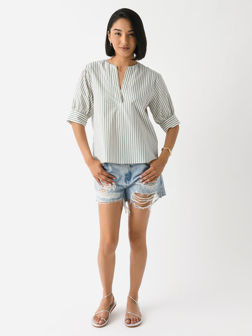 Frame Women's The Vintage Relaxed Raw Fray Short