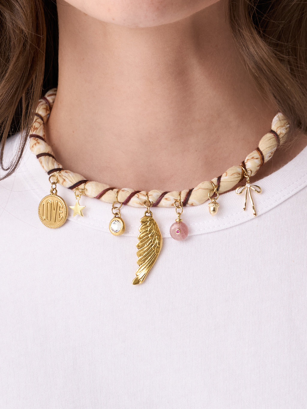 Bandana Moon Twisted Bandana Necklace - Saint Bernard