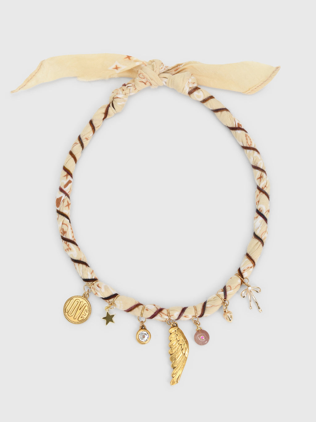 Bandana Moon Twisted Bandana Necklace - Saint Bernard