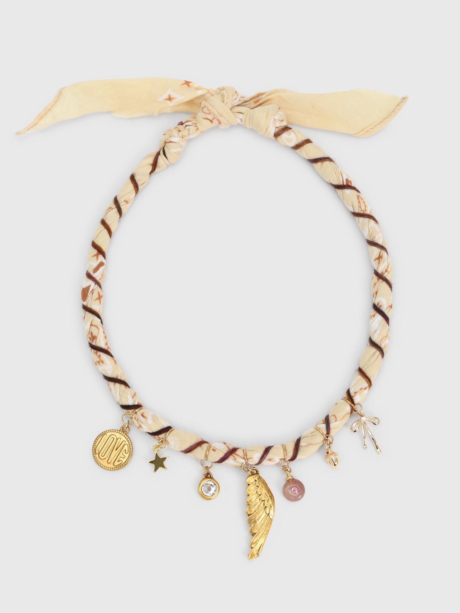 Bandana Moon Twisted Bandana Necklace - Saint Bernard
