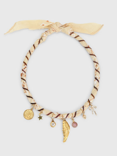 Bandana Moon Twisted Bandana Necklace - Saint Bernard
