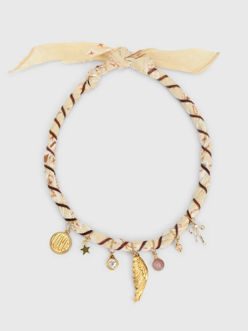 Bandana Moon Twisted Bandana Necklace