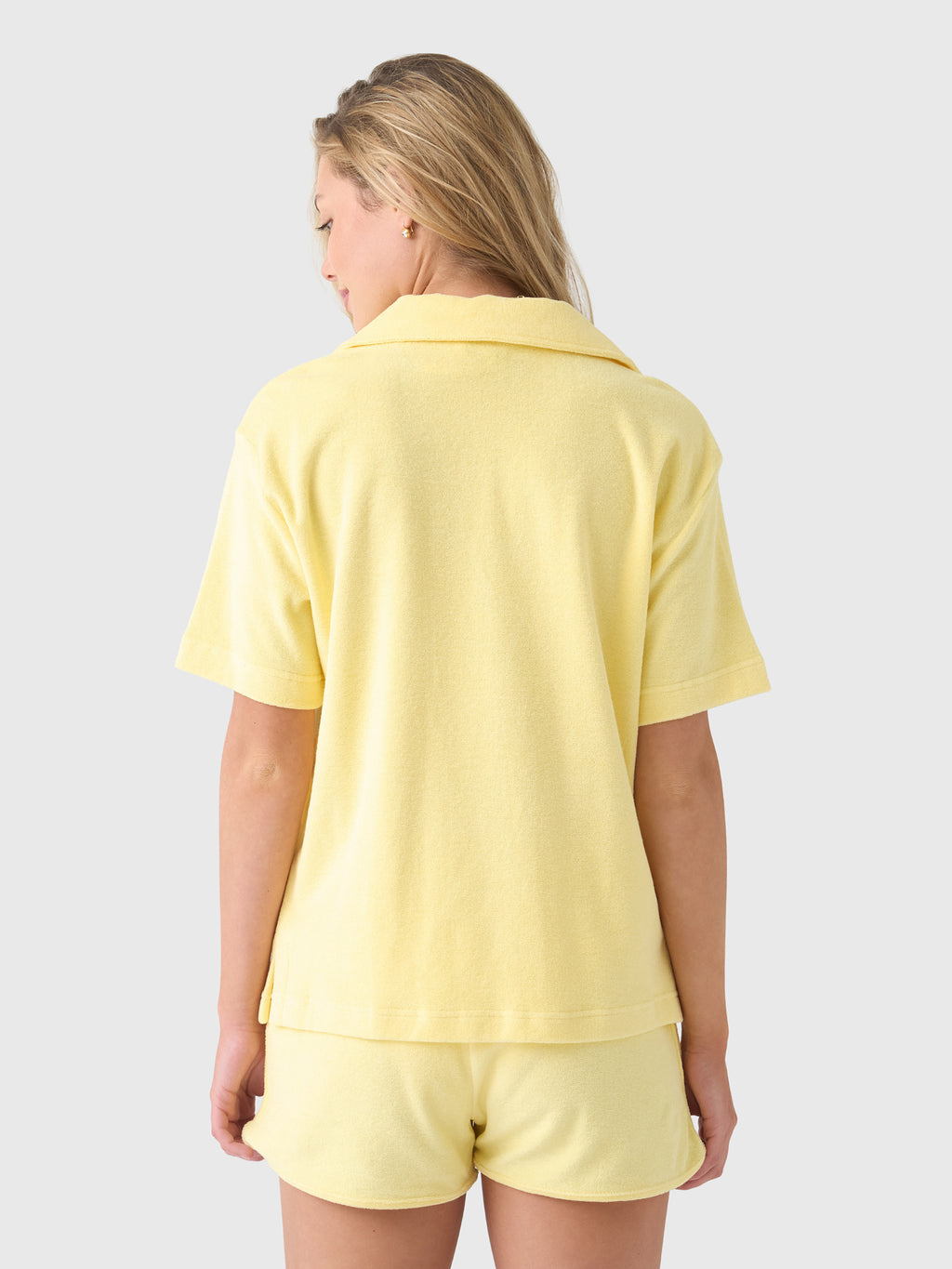 Hunza G Women's Terry Towelling Cuban Shirt - Saint Bernard