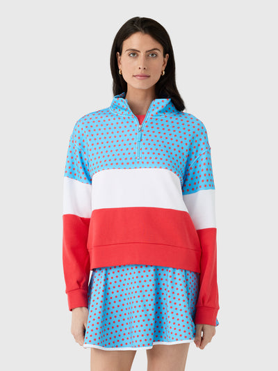 Addison Bay Women's JV Quarter-Zip Sweatshirt - Saint Bernard