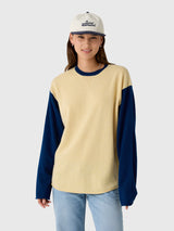 Guest In Residence Women's Baseball Oversized Crew Sweater - Saint Bernard