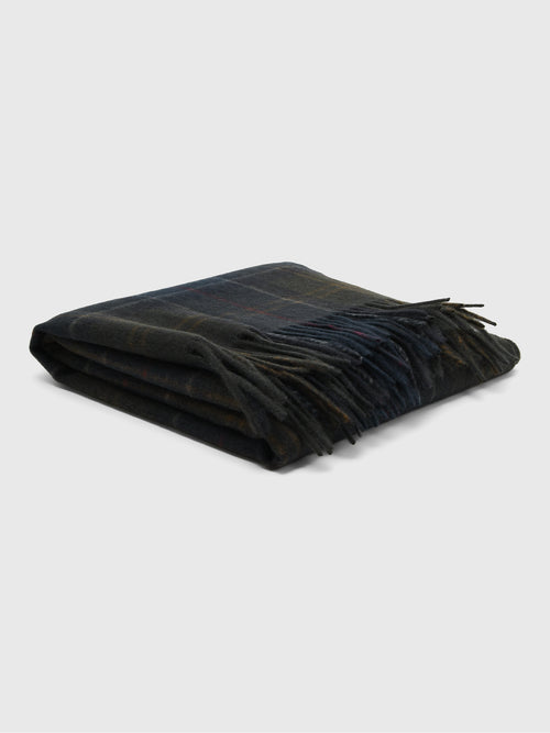 Barbour Men's Braden Tartan Wool Scarf - Saint Bernard