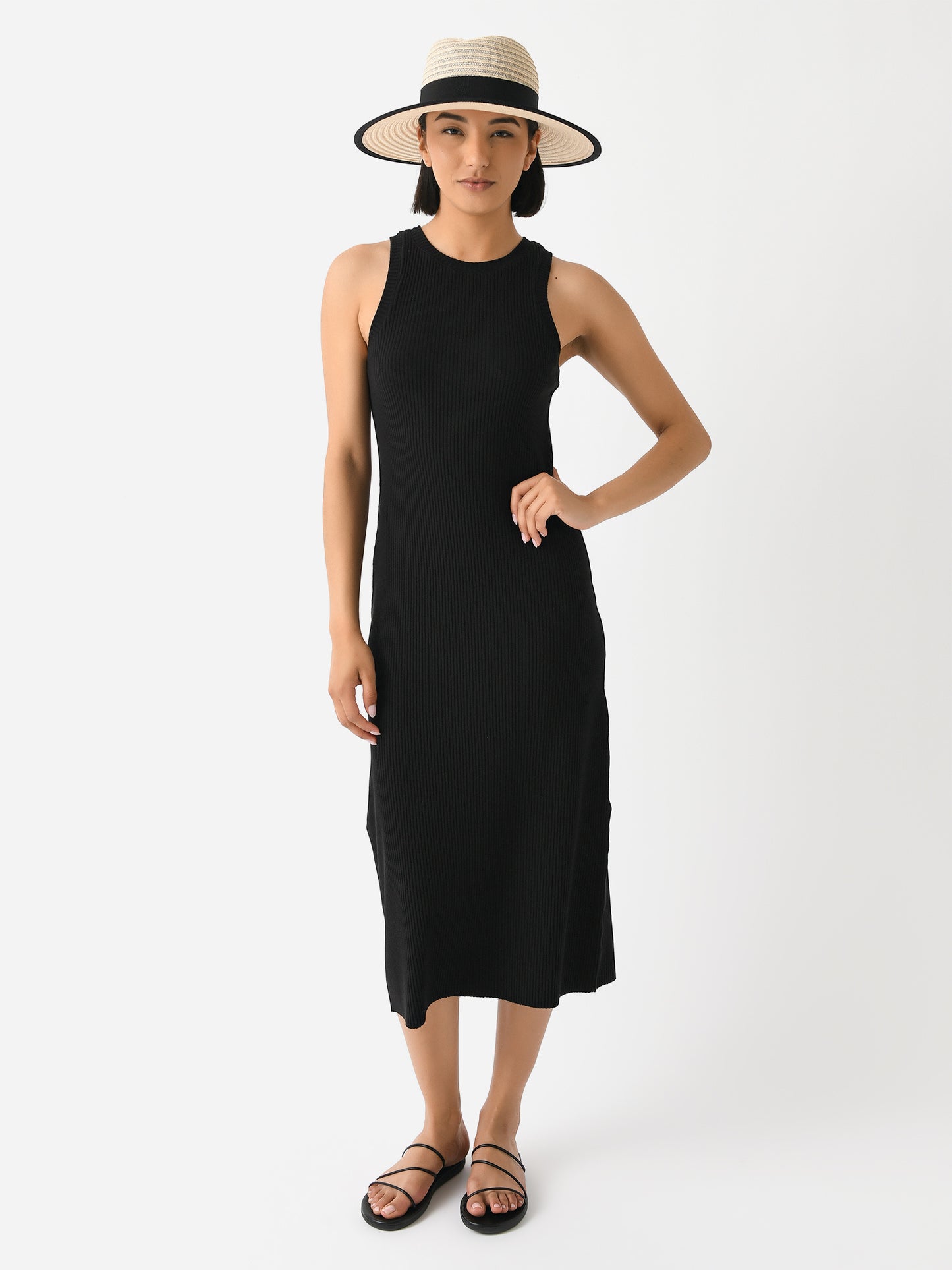 Vince Women's Ribbed High-Neck Tank Dress - Saint Bernard