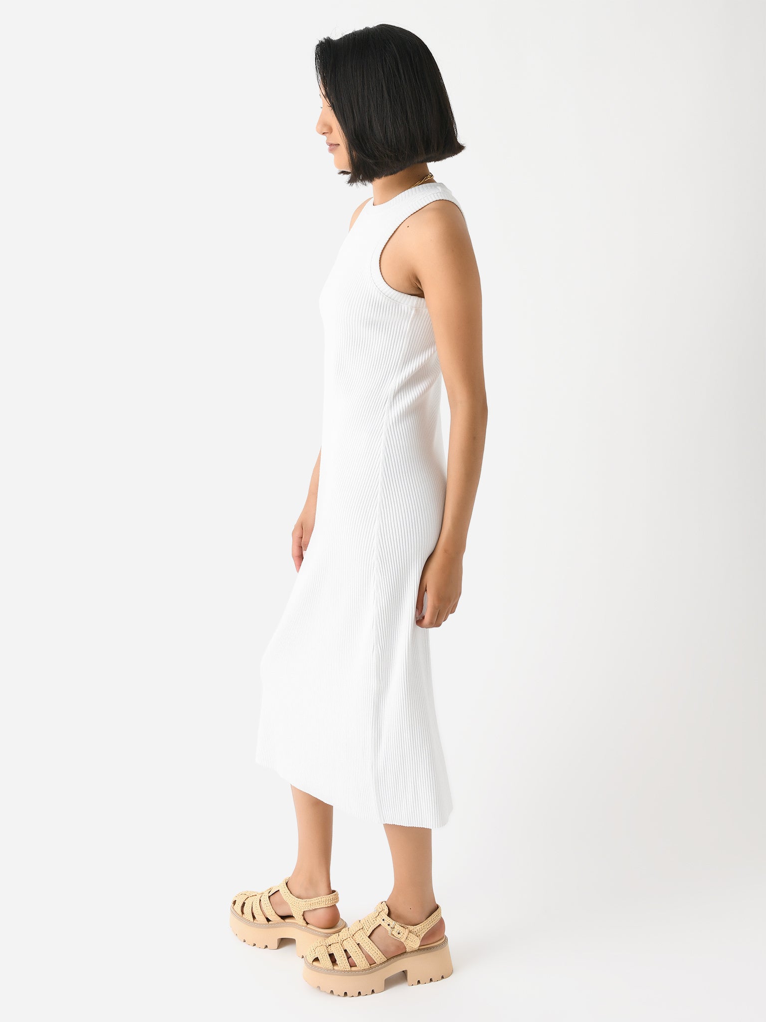 vince ribbed tank dress Vince Rib Tank Dress