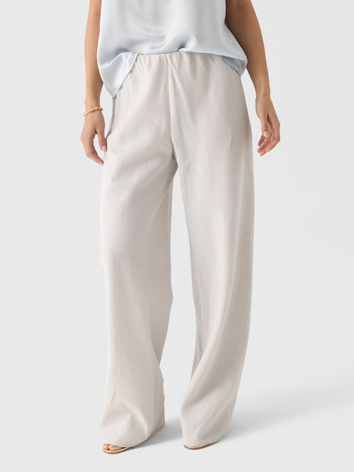 Vince Women's Cotton-Blend High-Waist Bias Pant