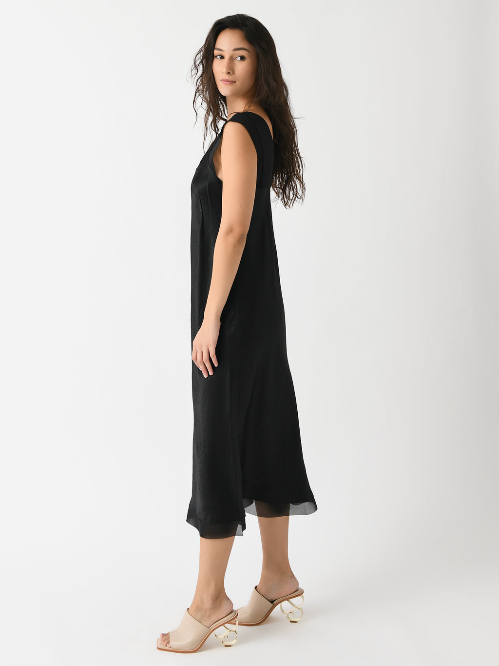 Vince Women's Chiffon-Layered Satin Slip Dress – Saint Bernard