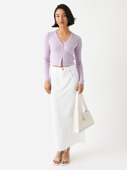 Vince Women's Shrunken Cashmere-Silk Cardigan