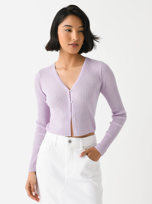Vince Women's Shrunken Cashmere-Silk Cardigan