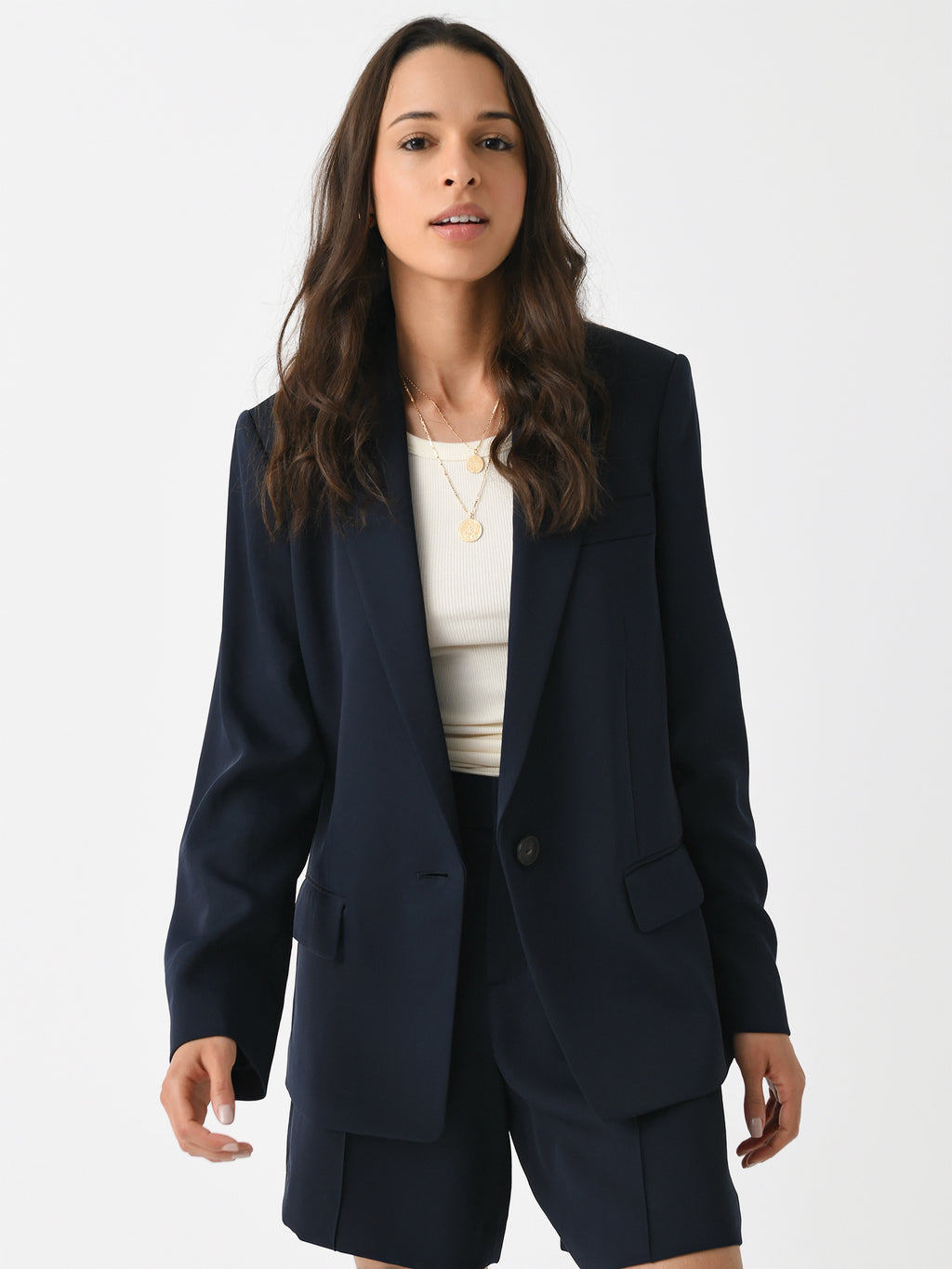 Vince Women's Soft Suiting Single-Breasted Blazer - Saint Bernard