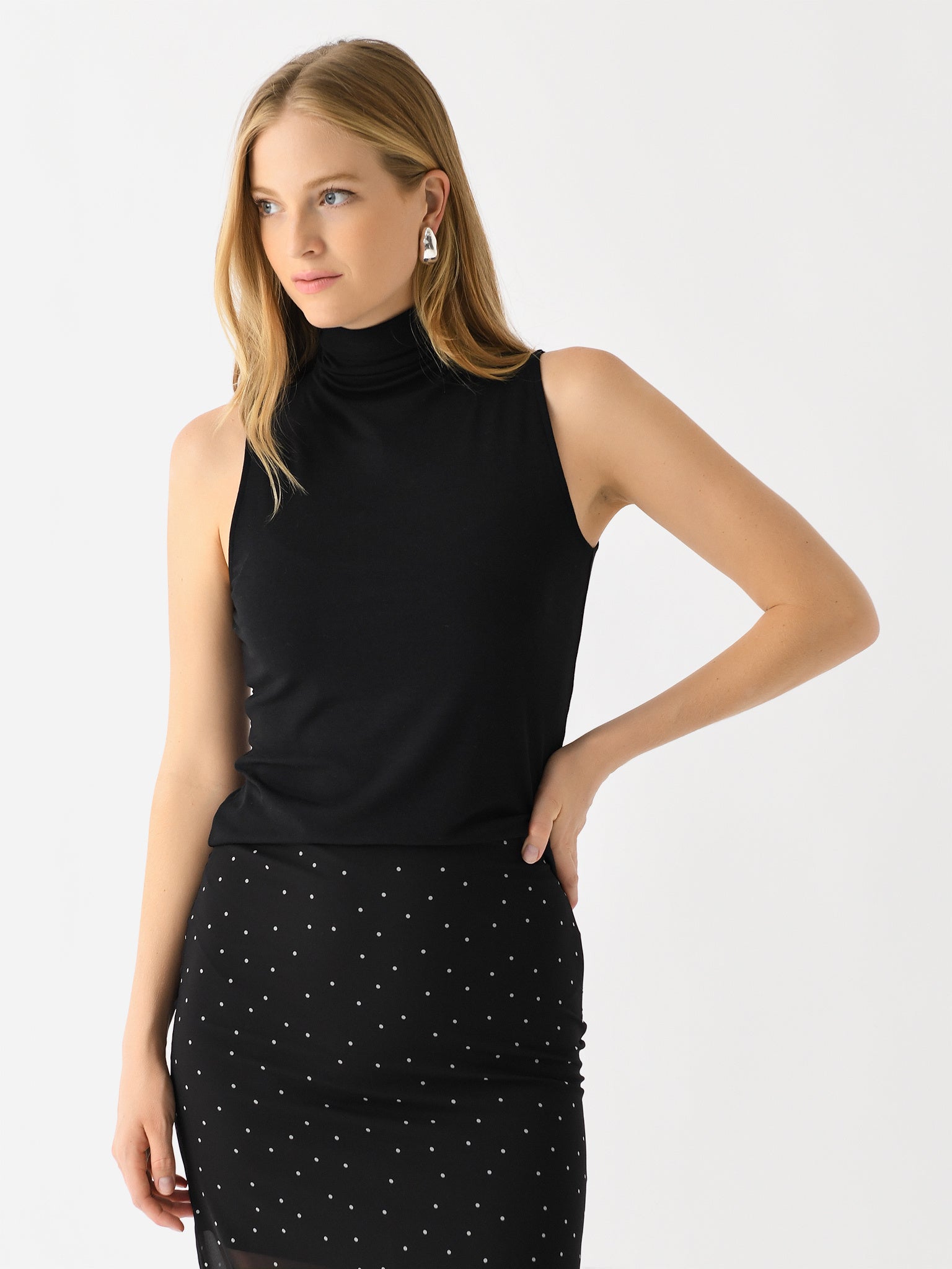 Vince Women's Sleeveless Turtleneck - Saint Bernard