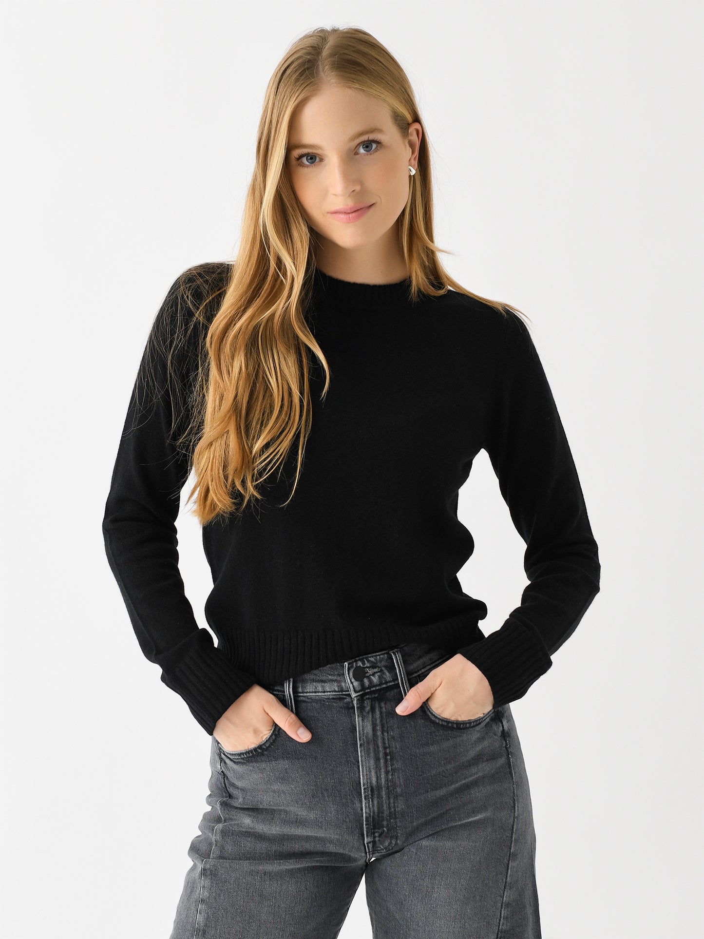 Vince Women's Cashmere Crew Neck Sweater - Saint Bernard