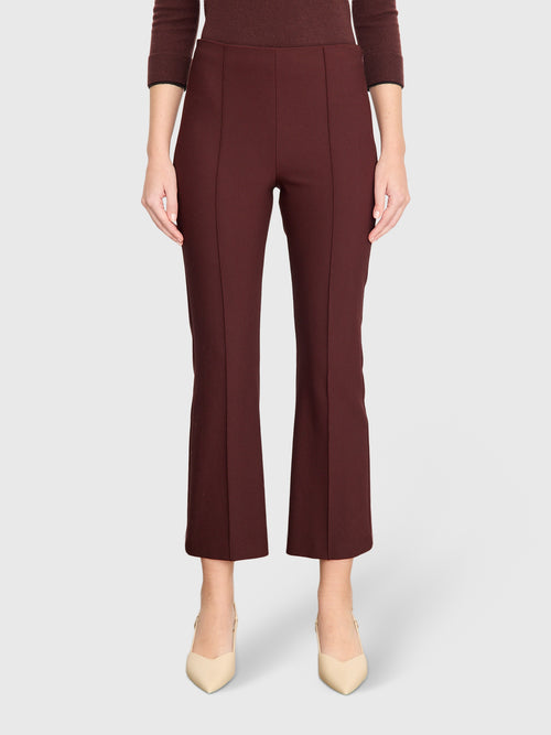 Vince Women's Niki Mid-Rise Pintuck Crop Flare Pant