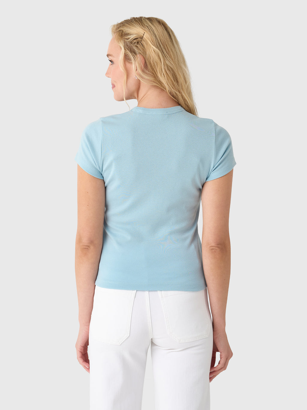 Vince Women's Pima Cotton-Blend '90s Shrunken T-Shirt - Saint Bernard