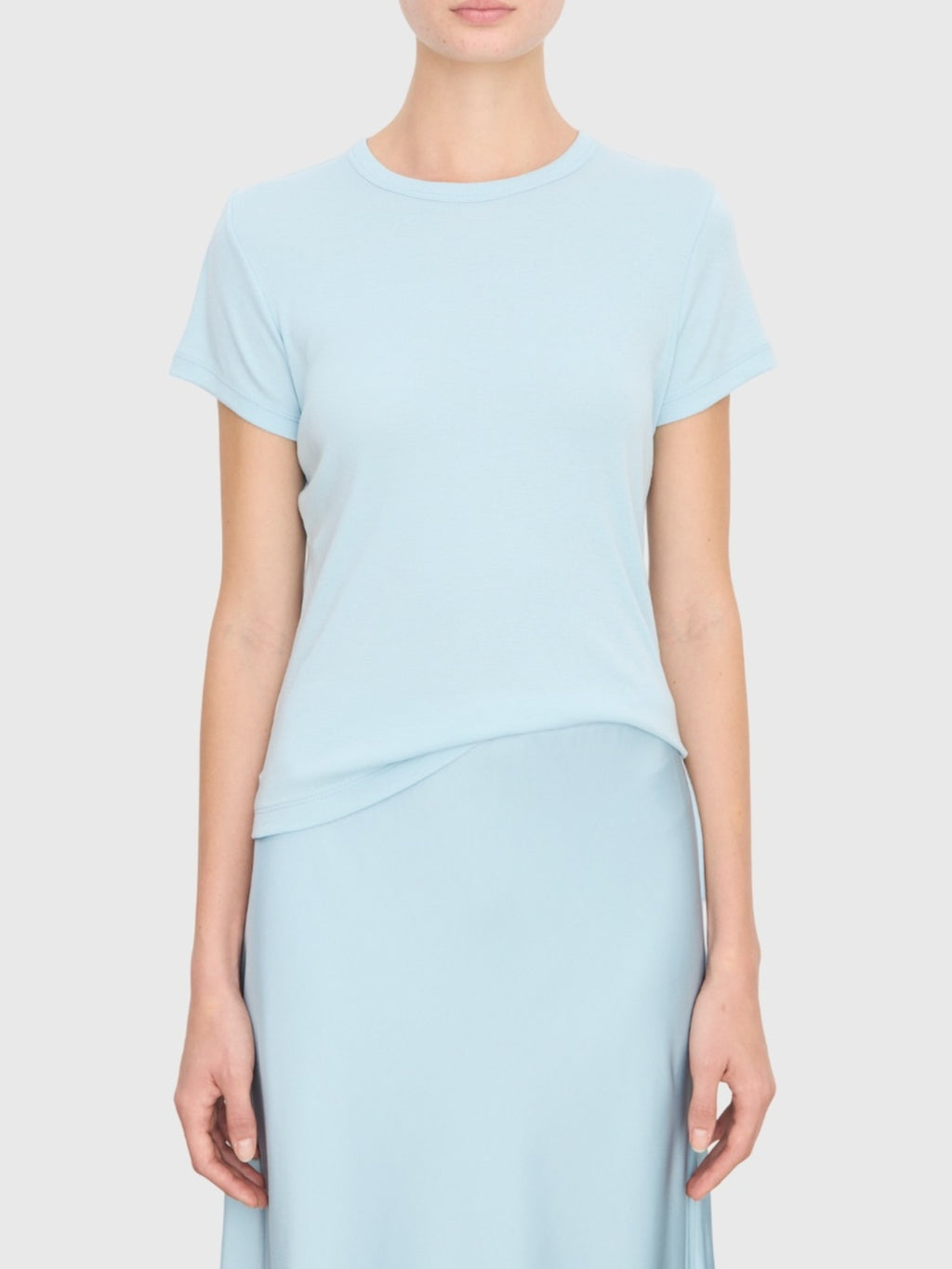 Vince Women's Pima Cotton-Blend '90s Shrunken T-Shirt - Saint Bernard