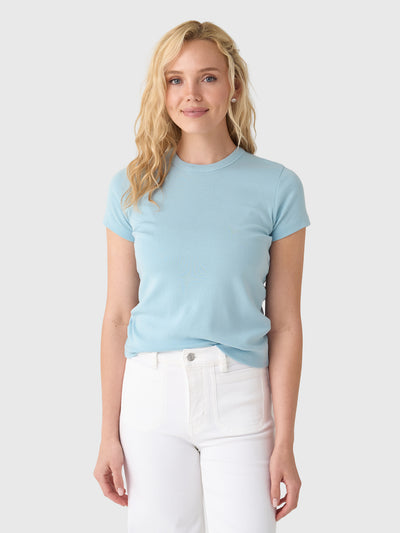Vince Women's Pima Cotton-Blend '90s Shrunken T-Shirt - Saint Bernard