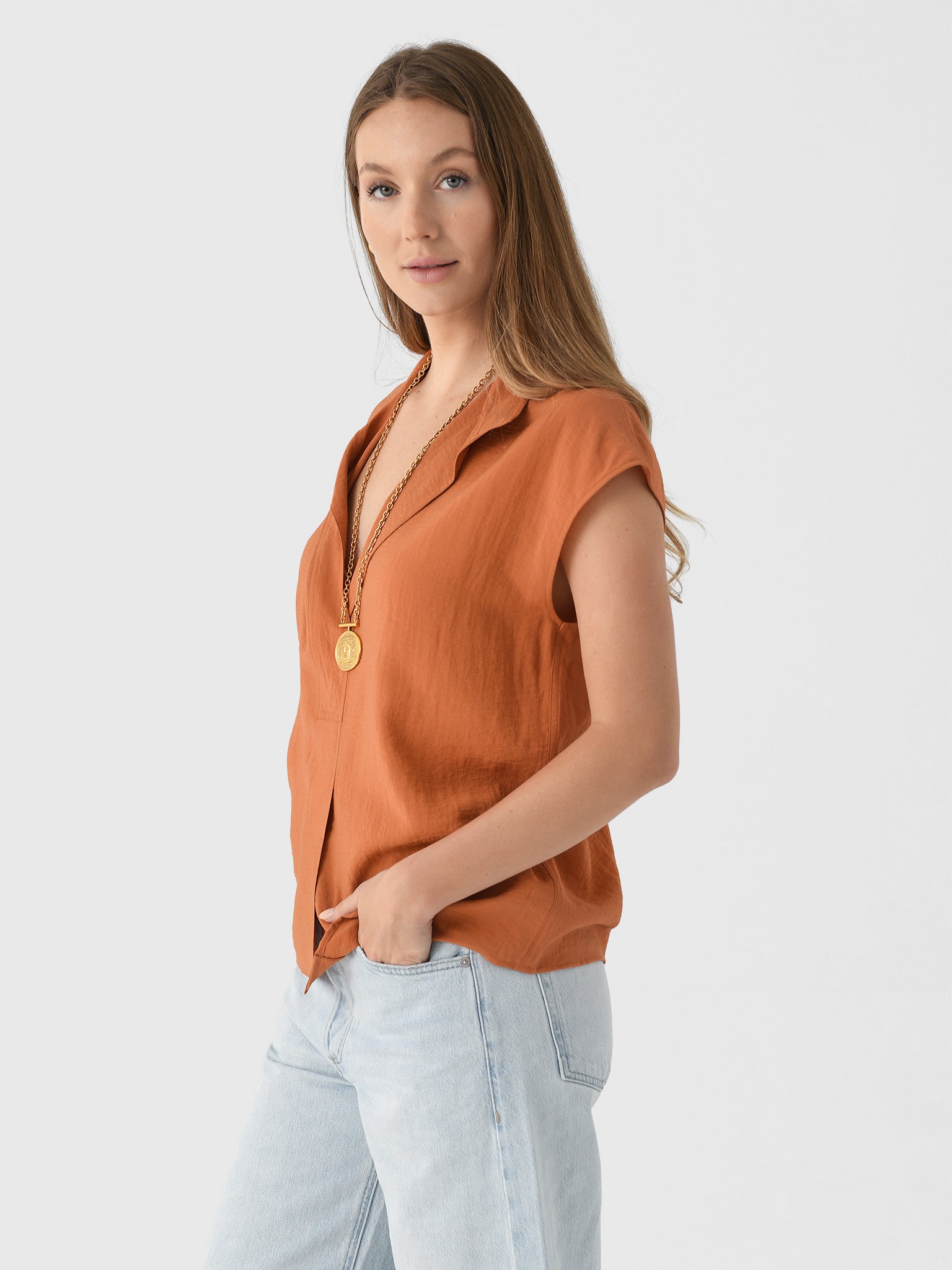 Vince Women's Voile Cap-Sleeve Blouse – Saint Bernard