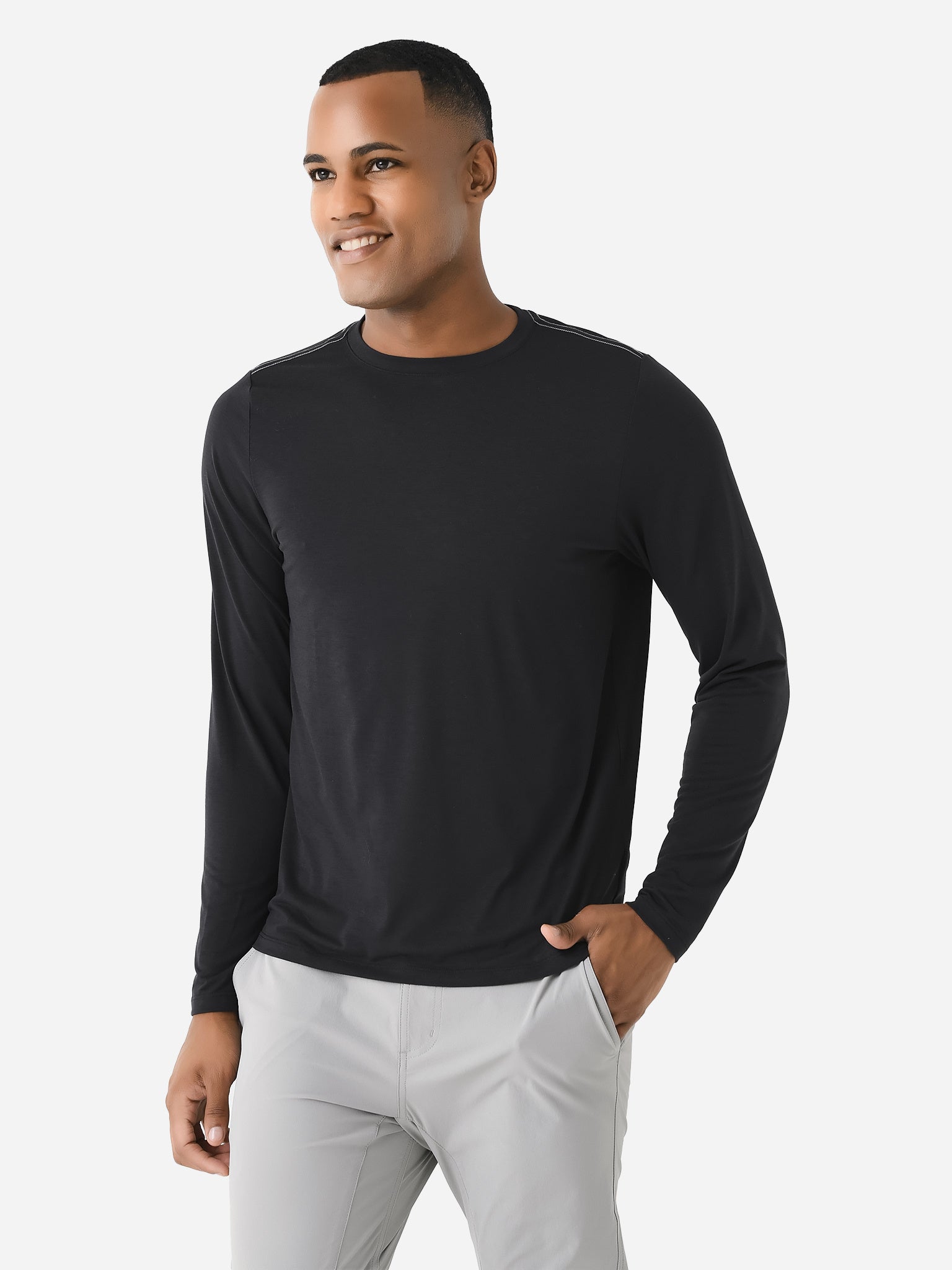 Vuori Men's Long Sleeve Current Tech Tee - Saint Bernard