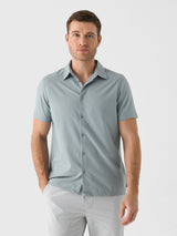 Vuori Men's Short Sleeve Manhattan Button-Down Shirt - Saint Bernard