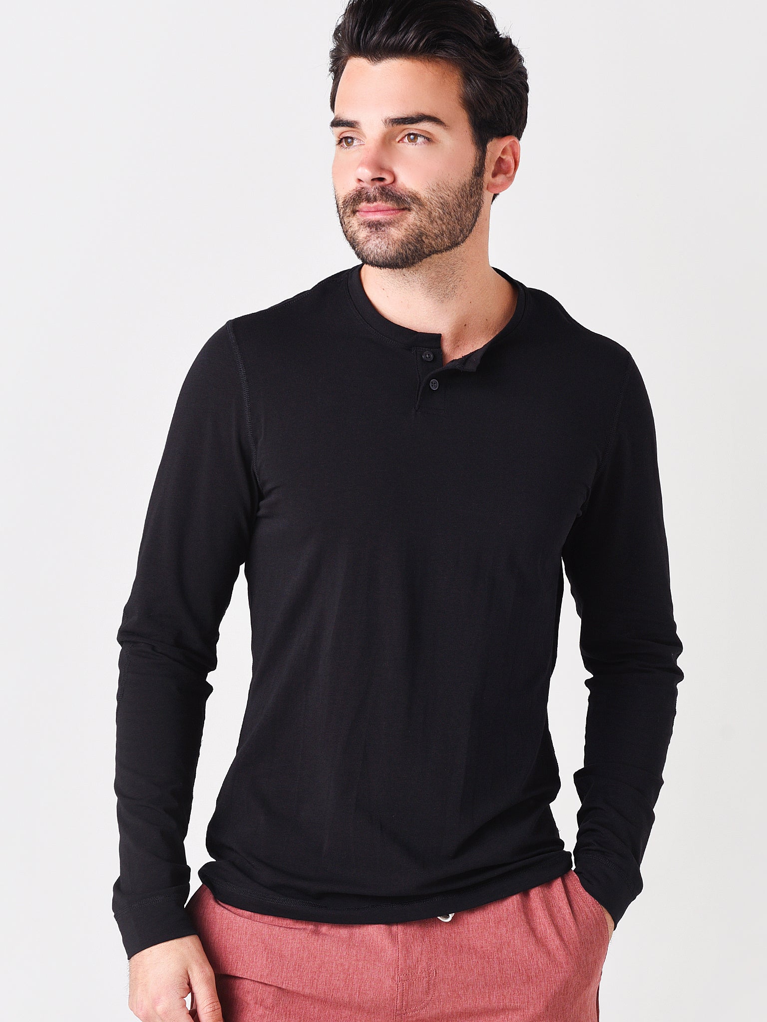 Vuori Men’s Long Sleeve Ever Henley - Saint Bernard