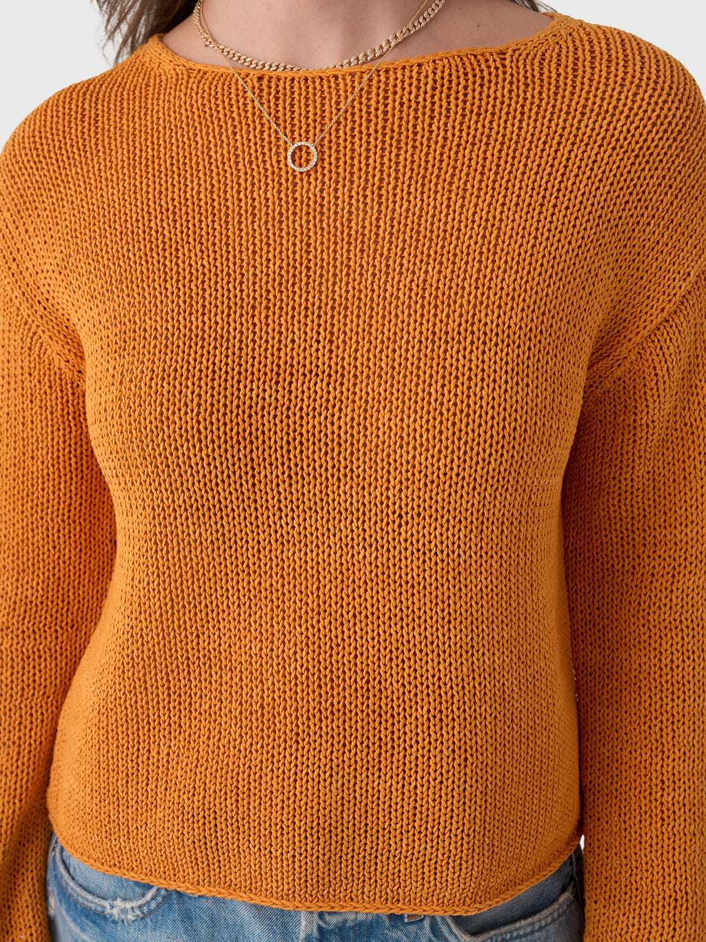 Vince Women's Italian Coated Cotton-Blend Sweater - Saint Bernard