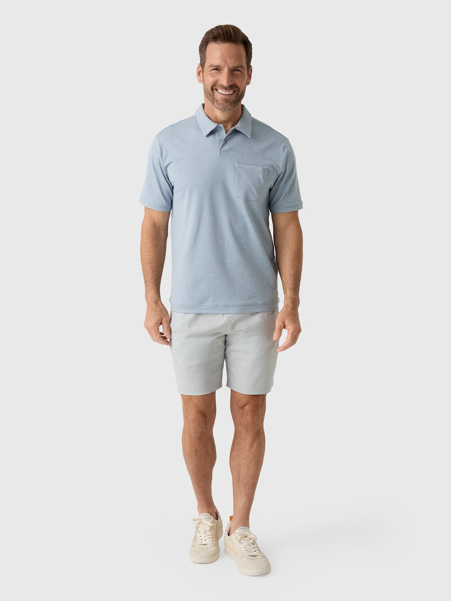 Vuori Men's Short Sleeve Ponto Performance Polo - Saint Bernard