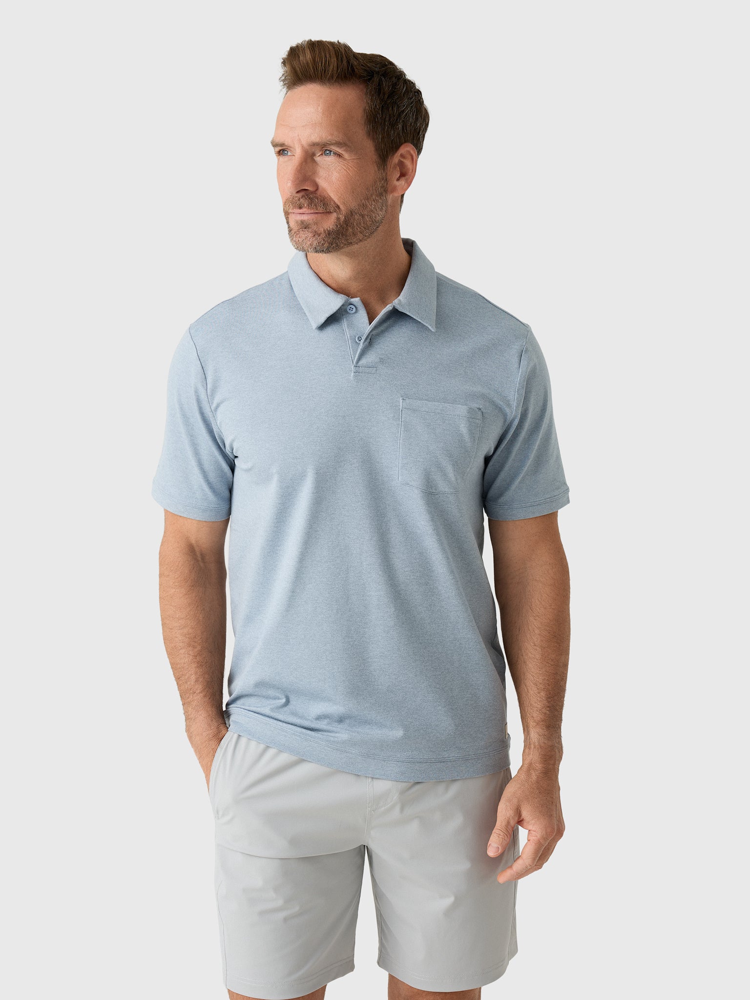 Vuori Men's Short Sleeve Ponto Performance Polo - Saint Bernard