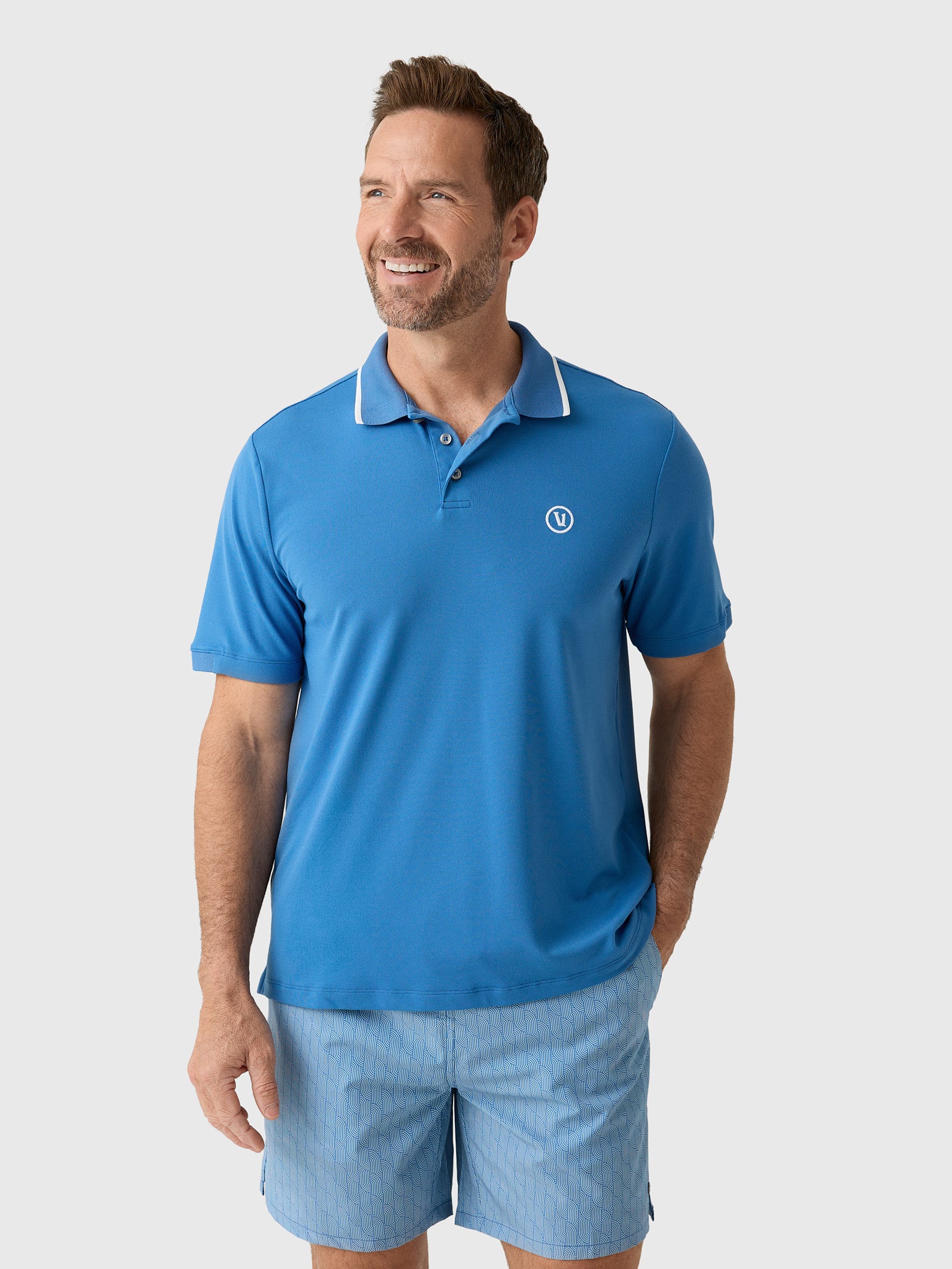 Vuori Men's Short Sleeve Gamepoint Polo 2.0 - Saint Bernard